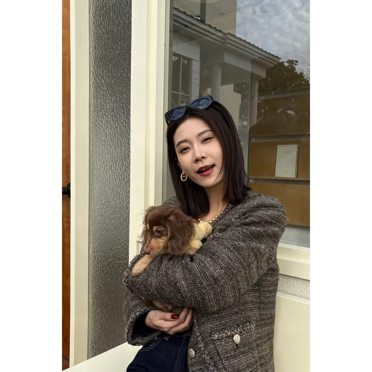 CHENSMCHEN 进口粗花呢小香鹅绒服女保暖百搭羽绒服CSY10617YW