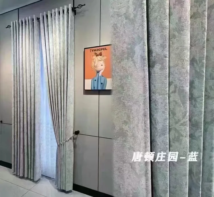 新款雪尼尔窗帘  唐顿庄园系列窗帘   吊卡不退换（介意勿拍）