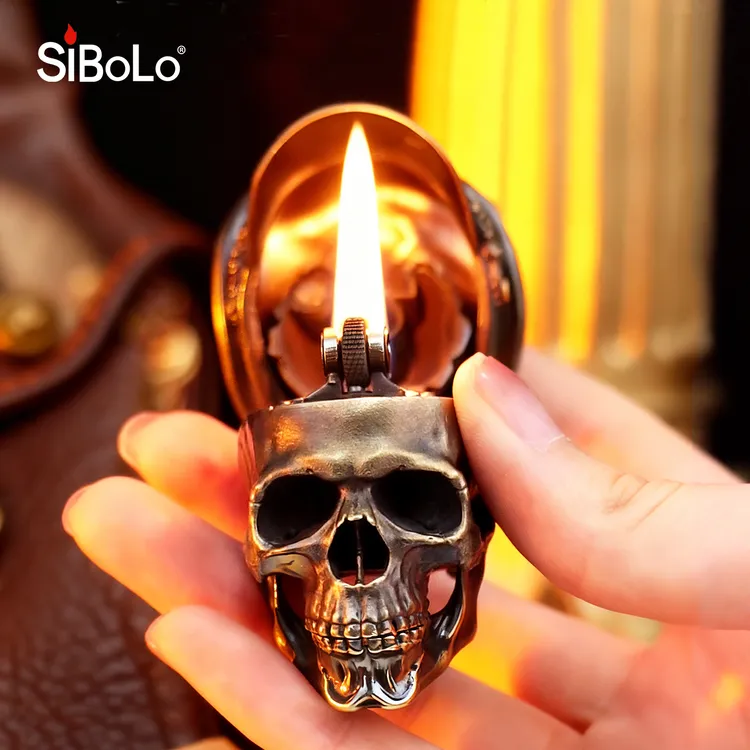 SiBoLo/仕保罗【战争狂魔】限量款军事黄铜打火机男士收藏艺术品