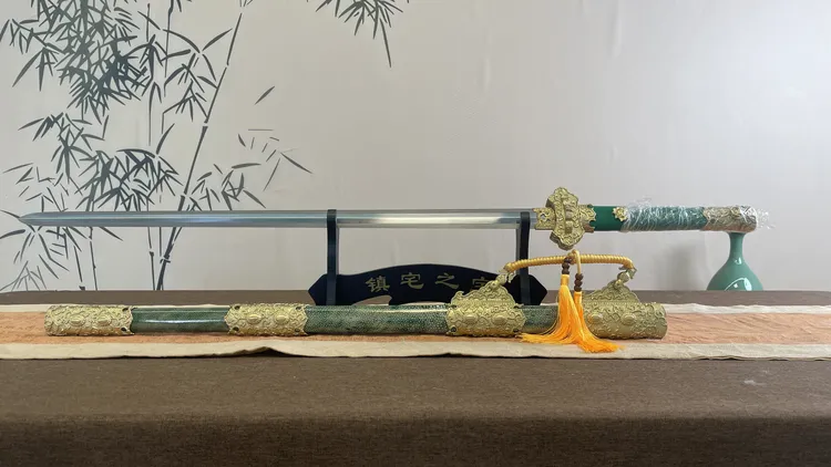 珍珠鱼皮 亮黄铜 太宗唐剑