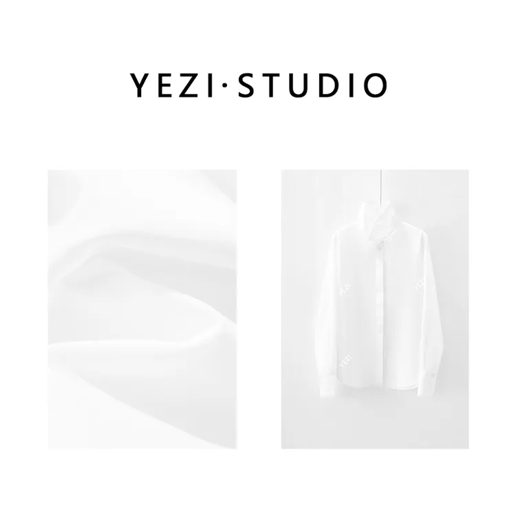 【白玫瑰】花苞立领设计抗皱易打理简约休闲四季叠搭衬衫26115002