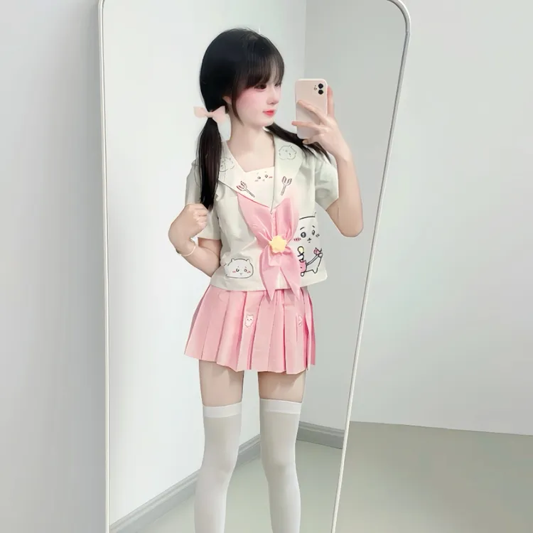 【柒小柒】吉伊原创手作吉伊卡哇jk制服套装甜美可爱水手服