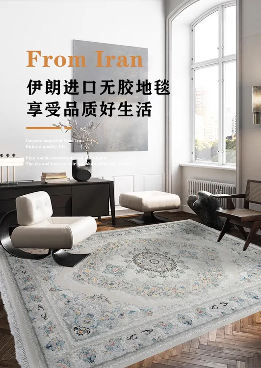 【IRAN】伊朗原装进口高端新中式客厅地毯卧室家用美式欧式法式轻奢