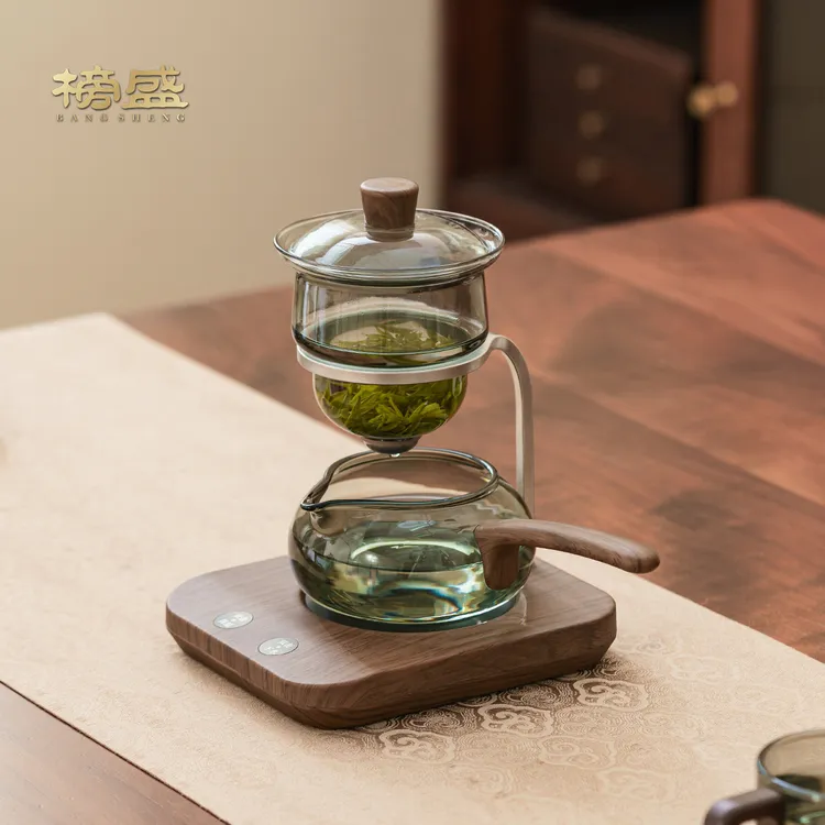 智能保温自动泡茶壶2025新款功夫茶具套装玻璃茶壶家用懒人泡茶器