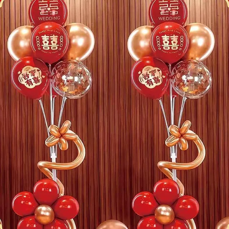 装饰婚房气球套装布置周年桌飘布置婚礼浪漫派对生日