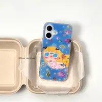 夏日野有上秋遨游海底世界适用苹果17/16promax手机壳鎏金1514/13
