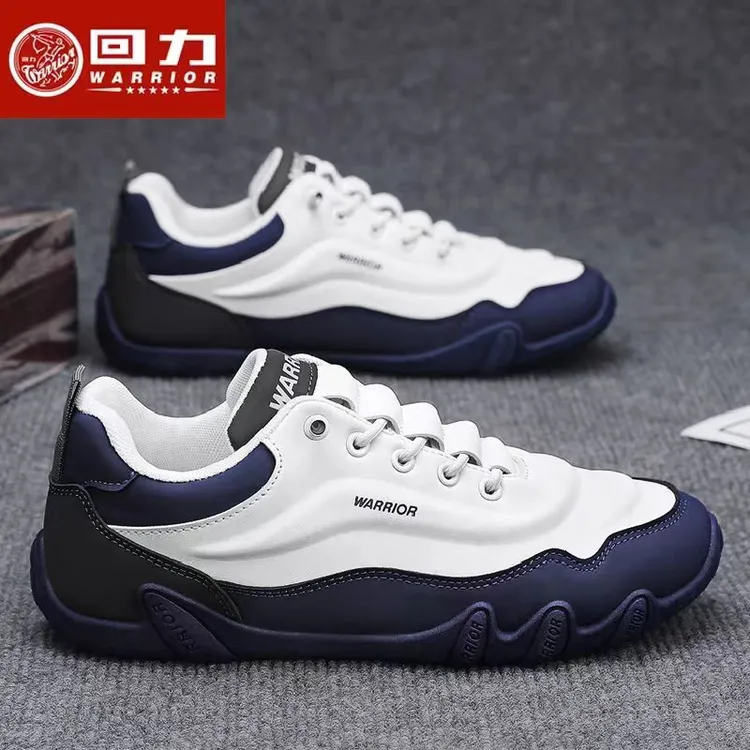 回力上班男鞋2025新款懒人一脚蹬休闲运动鞋皮面耐磨防水开车潮鞋