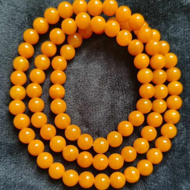 黄龙玉三圈卡6手串