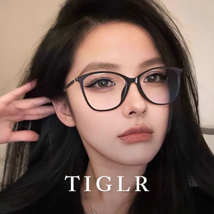 帝格勒复古小香风黑框眼镜女近视可配度数高级感素颜猫眼眼睛镜架