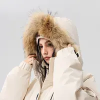 S·JIEBANG情侣款工装风休闲中长款连帽羽绒服-258