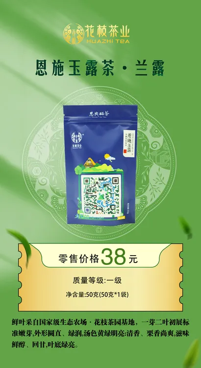 恩施花枝山蒸青绿茶