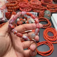 南红玛瑙手链未镶嵌