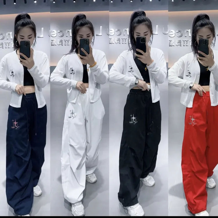 CX春秋新品水洗咝光棉刺绣伞兵裤565