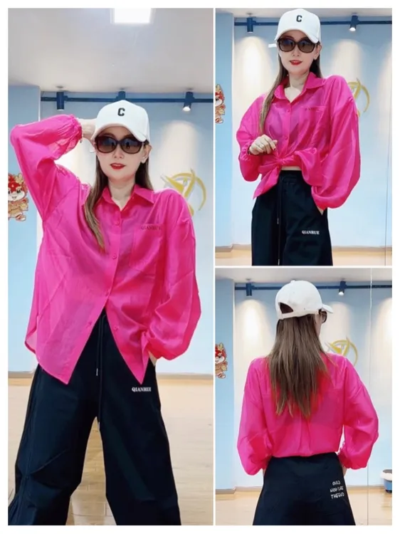 纤瑞雪新品边薄款细纹棉防晒衬衣（微透）