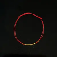 【金旭上成】18k金项链红绳手串 百搭经典