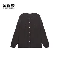 金雀绫【梦幻星空】时尚轻奢百搭针织加宽加大针织衫SZAK3THL104