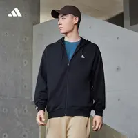 流光风 阿迪达斯官方 加绒宽松连帽夹克外套男女款 adidas IV7607