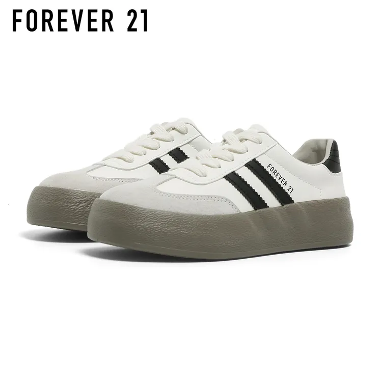 F21真皮厚底鞋女情侣2025新款夏季增高百搭时尚运动增高鞋