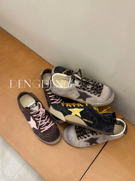 【DENG】2025星星系列设计感小众女鞋做旧百搭复古擦色3.5CM休闲鞋