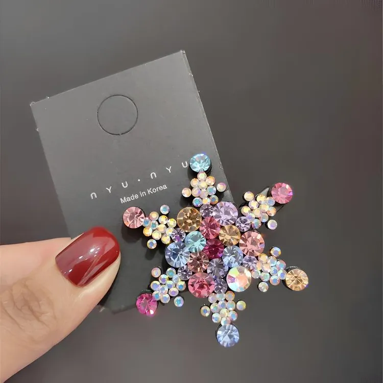 韩国s家水晶鸭嘴夹气质时尚碎发夹轻奢刘海夹网红爆款发卡侧边夹