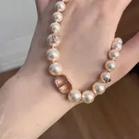 铜合金仿珍珠项链 CC9333 高定系列 项链 34+8cm  珠珠10mm8mm6mm