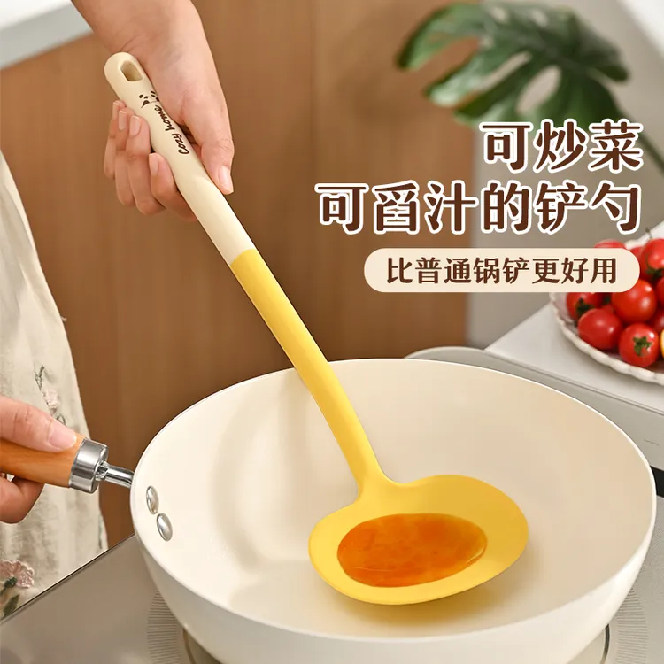 品品优硅胶锅铲不粘锅专用炒菜铲子炒勺食品级耐高温家用蘑菇铲