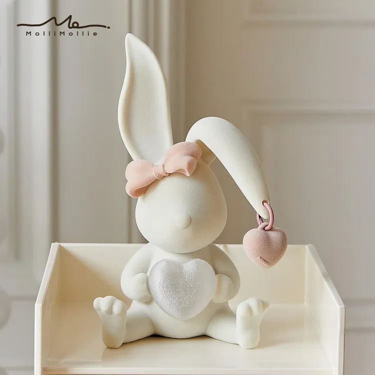 莫里乐园毛茸茸瑞比兔台灯小夜灯卧室床头儿童房书桌婴儿喂奶护眼