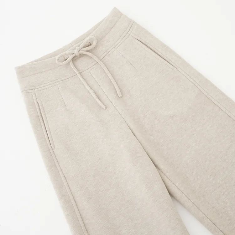 加绒蚕丝羊绒百搭显瘦梧桐裤女款爆款2025新款秋冬阔腿宽松直筒裤