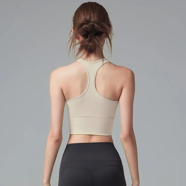 一体式高强度运动内衣防震聚拢工字瑜伽背心夏专业跑步文胸外穿新