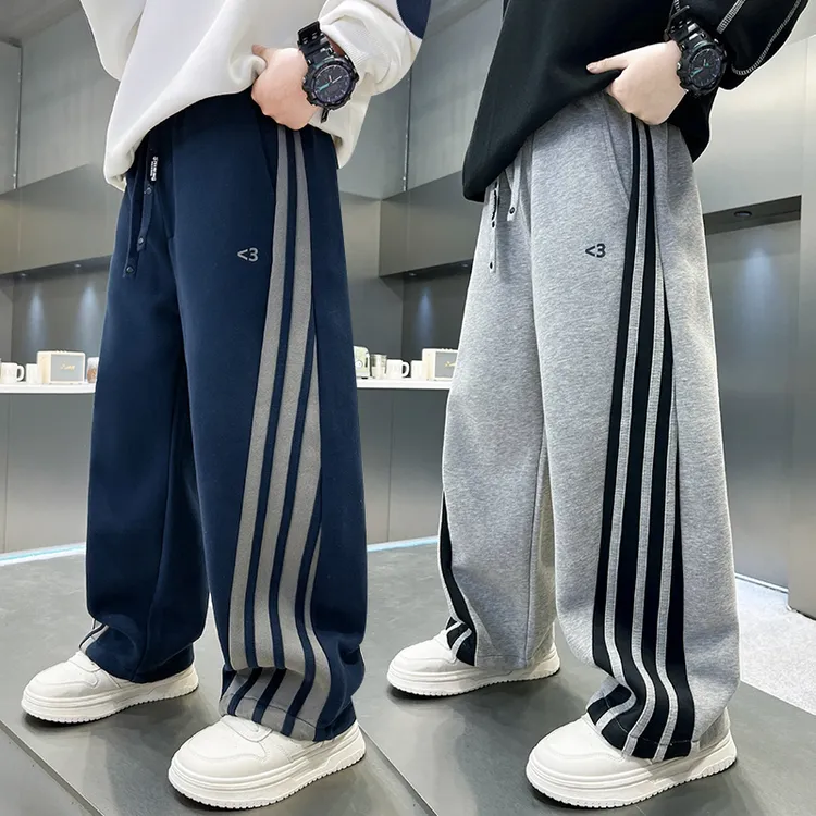 裤子休闲春秋字母印花男童中大童