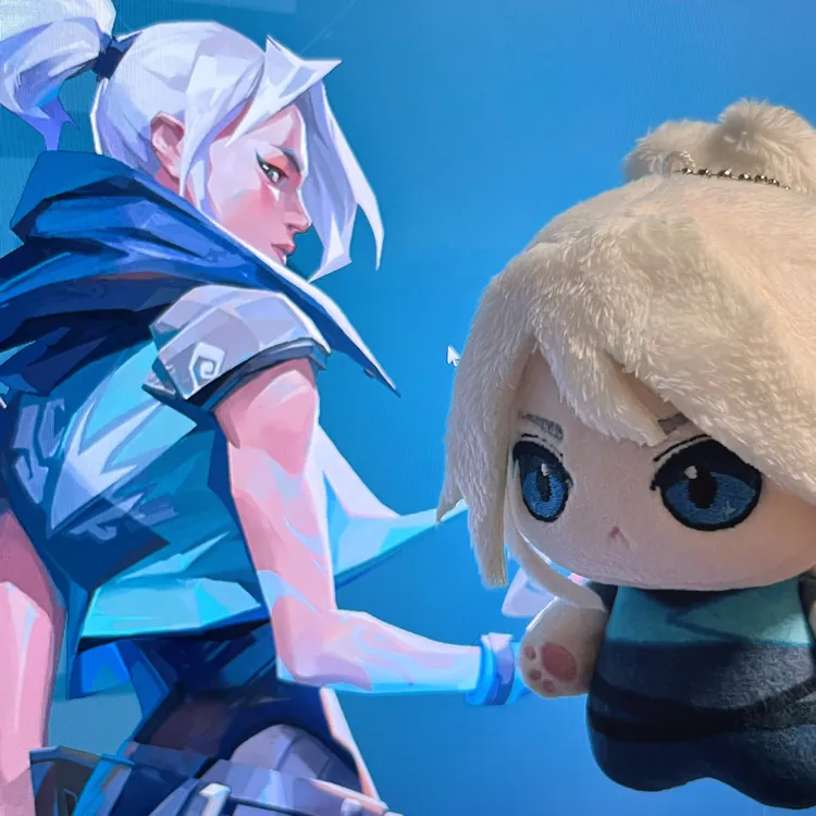 噜噜脸Jett//豹豹咖无畏契约努努体捷风棉花娃娃挂件印花体