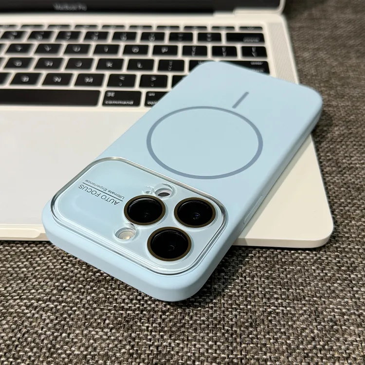 雅天立大视窗液态磁吸适用苹果1617promax带镜头膜手机壳iPhone15