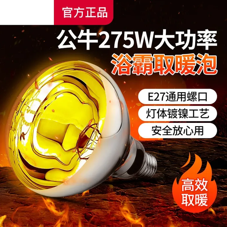 挂壁二灯吹风取暖灯泡壁挂式两灯三灯暖加风暖一体卫生间浴霸挂墙