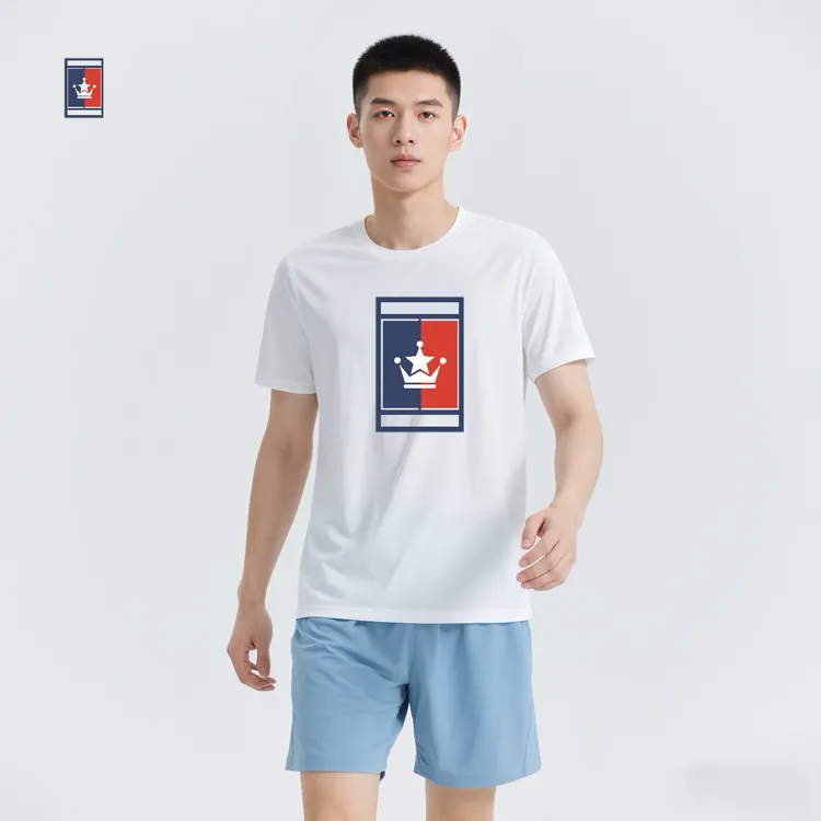 布士达网球速干T恤球场logo(男)