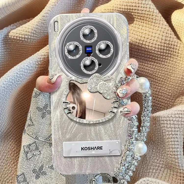 全包摄像头VIVOX300手机壳KT猫镜子V2509A软壳x300pro羽纱新款高