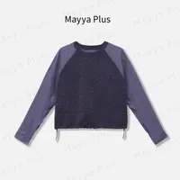 【时光切片】Mayya Plus麦芽定制流光风针织撞色衬衫上衣32536971