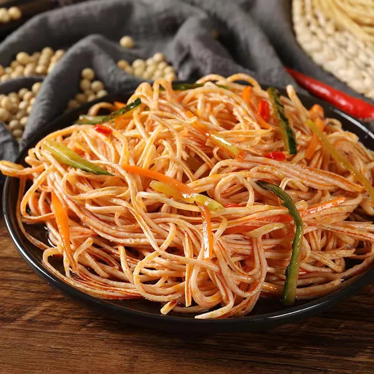 腐竹丝云丝豆制品凉拌菜火锅麻辣烫手工豆丝豆皮丝农家可油炸
