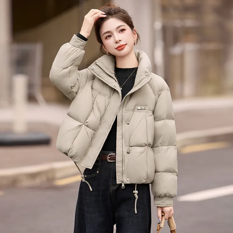 羽绒服女短款宽松大码2025新款冬季时尚高端小个子设计感保暖外套