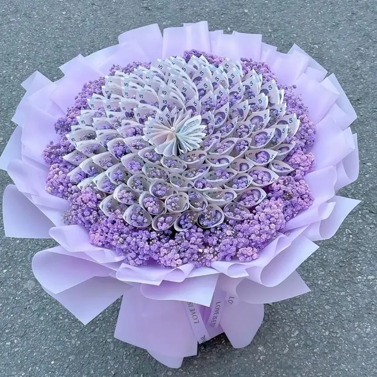 有钱花鲜花创意玫瑰花小时达同城速递不含现金送长辈女友男友爱人