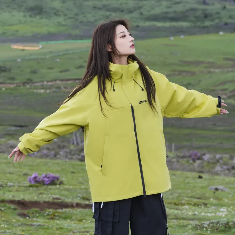【磁吸门襟+防风防水+加绒加厚】ppge户外保暖三合一冲锋衣夹克外套