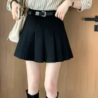 三七732#西装百褶裤裙