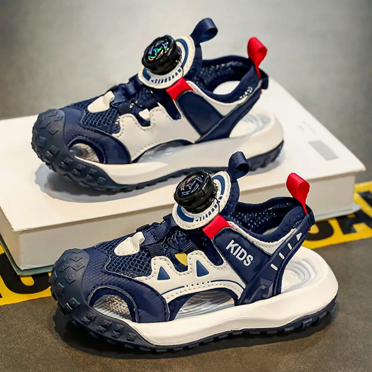 ABC童鞋男童包头凉鞋2025夏款儿童运动防滑沙滩鞋男孩中大童凉鞋