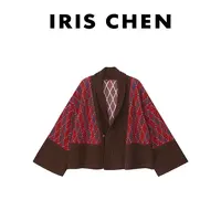 IRIS CHEN 作曲家 2025秋冬“绵羊毛870g”慵懒蝙蝠设计开衫25WT932