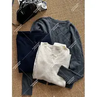 【YUUXIN】小乖针织衫~秋季圆领长袖单排扣针织毛衣纯色上衣开衫