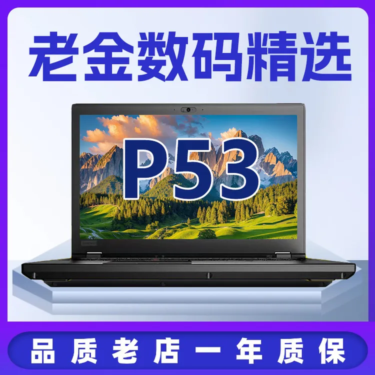 9新 ThinkPad P53联想15.6寸独显4G笔记本电脑设计建模工作站