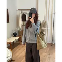 【木白Zona】“云絮条纹” 新款慵懒风条纹立领拉链开衫休闲卫衣外套