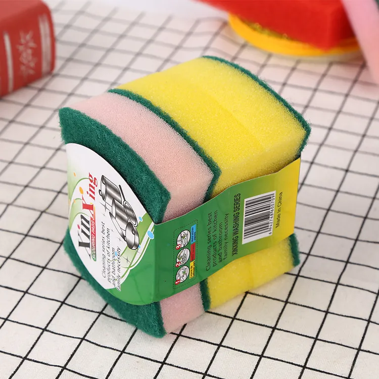 洗碗布家用加厚腰型海绵擦双面可用柔软洗碗刷锅干净如新去污