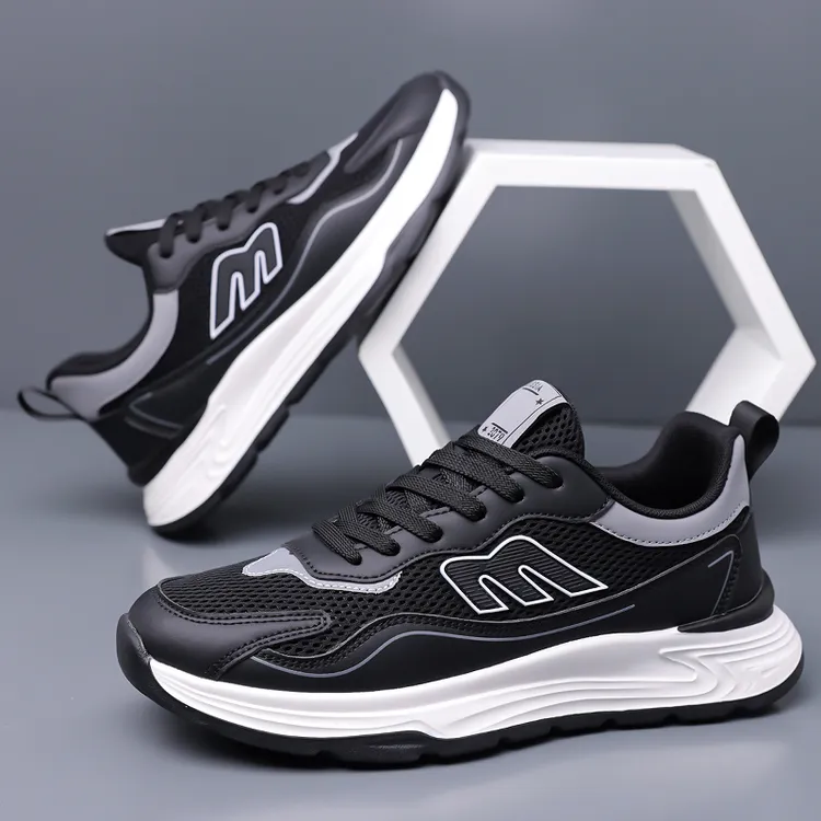 2025新款男鞋跑步鞋男透气网面运动鞋学生鞋子男士休闲鞋软底轻便