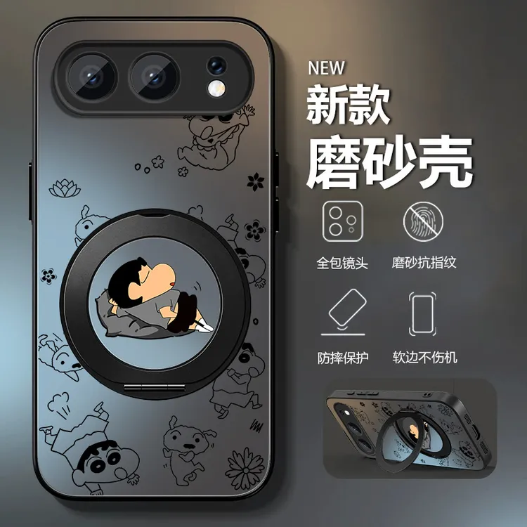 适用荣耀500手机壳新款旋转支架荣耀500pro全包防摔车载磁吸小新