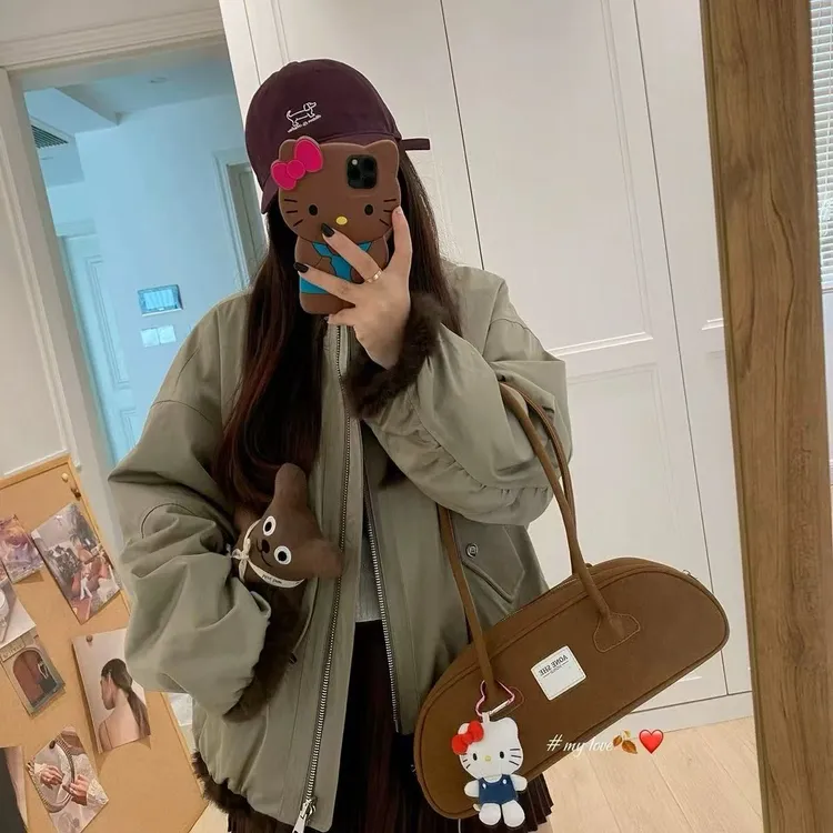 加厚加绒立领两面穿派克服1778#